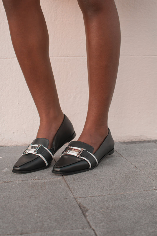 Jade Loafer Black and White