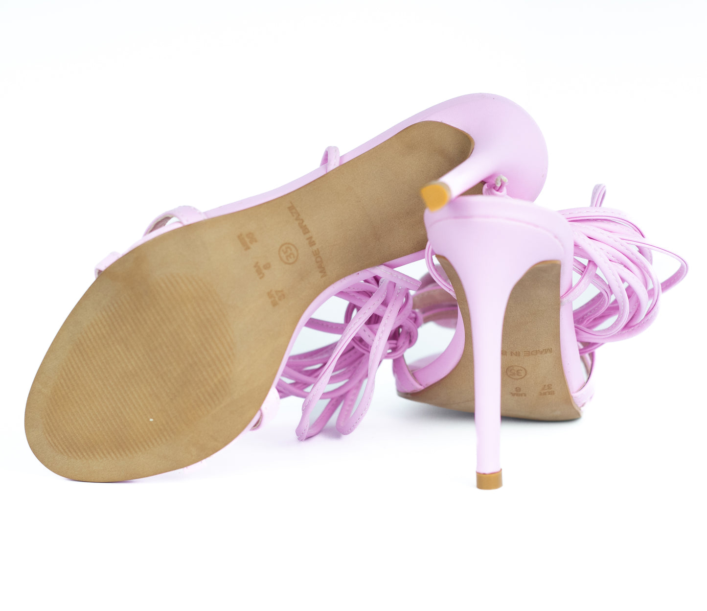 Rose Heel Sandal Flower Blush